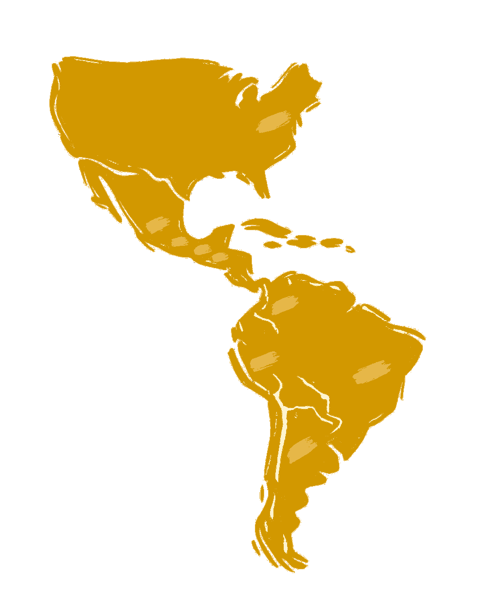 Map of the Americas highlighting the countries where 4Shark operates
